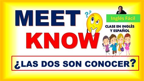 conocer en inglés|CONOCER in English